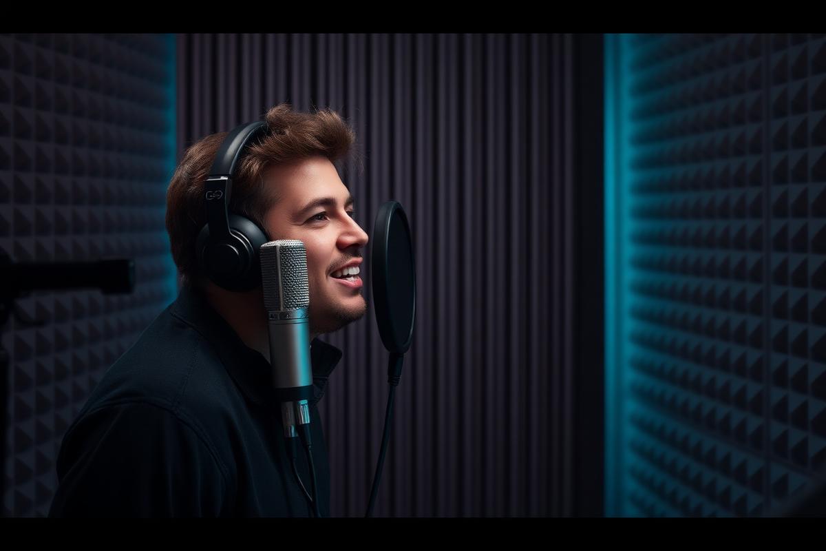 Vocal recording session